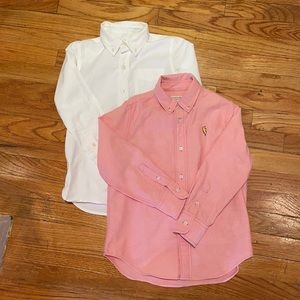 Boys button down dress shirts, size 6-7, GapKids & Crewcuts